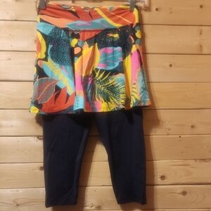 DonaJo Love Skirted Leggings Size 1 Amaryllis POCKETS UNDER SKIRT :)
